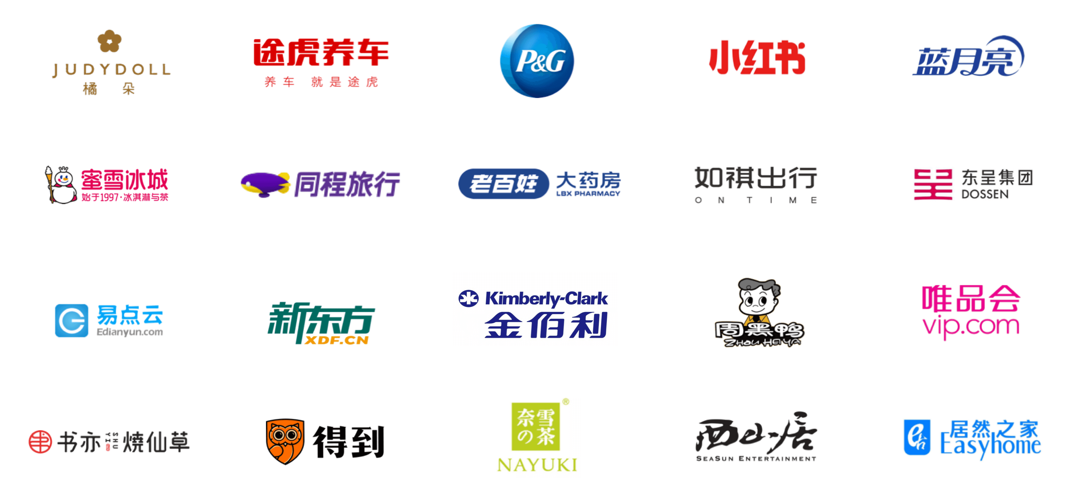 小艾科技合作伙伴与客户展示图